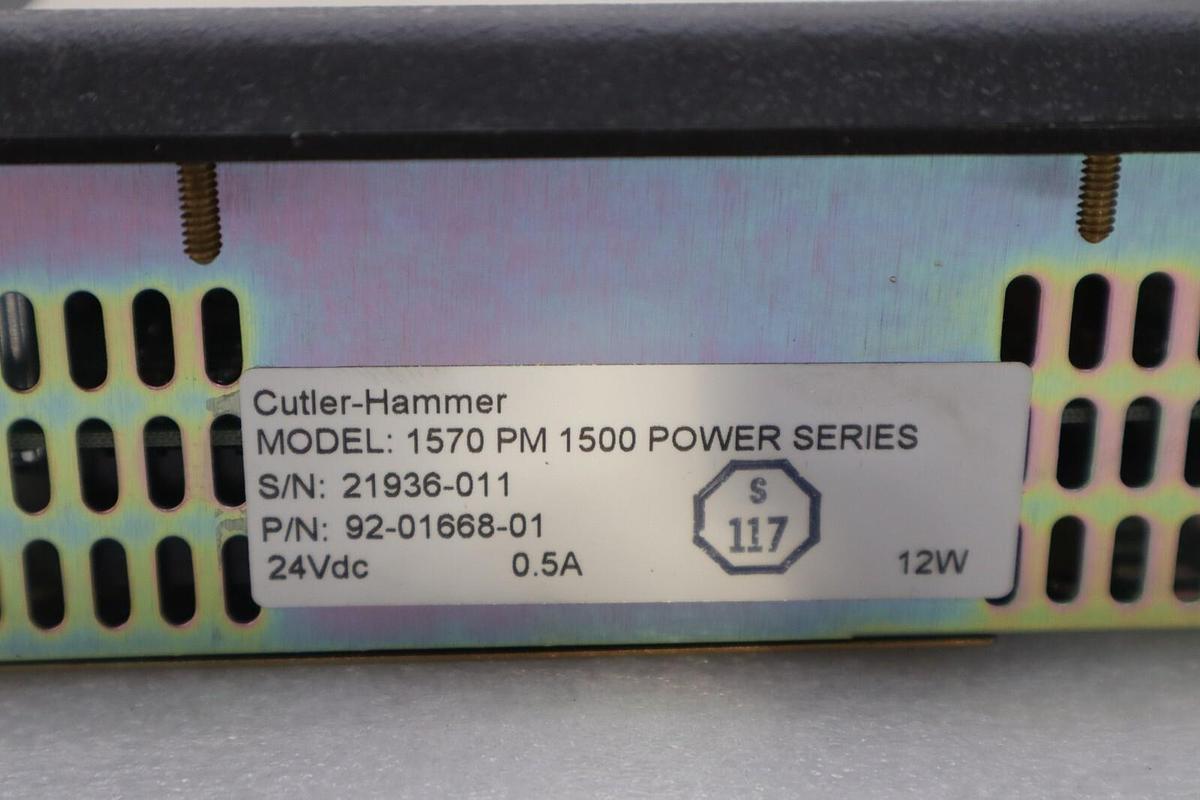 Used NEW OPEN BOX Cutler-Hammer 1570 PM 1500 Power Series P/N 92-01668-01 STOCK K660C
