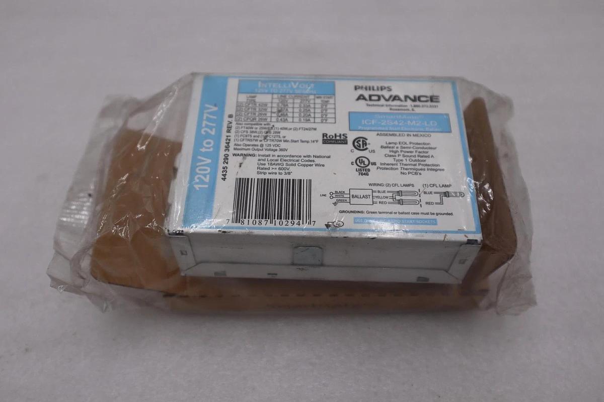 NEW Philips Advance Ballast Kit ICF-2S42-M2-LD SmartMate STOCK K-4033CC 781087102947