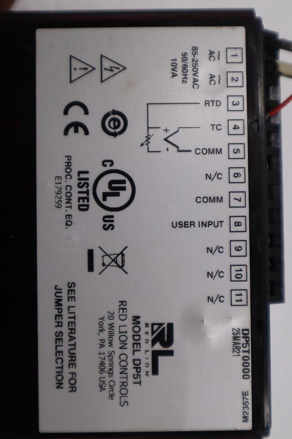 Used Red Lion DP5T0000 Analog Input Panel Meter STOC K-400-D