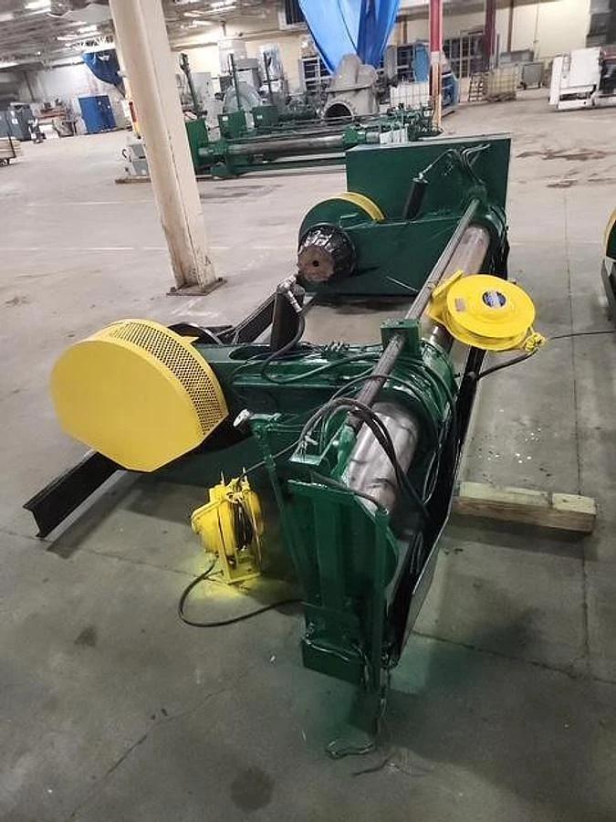 Used CLARK AIKEN 72" W X 72" OD SHAFTLESS FLOOR PICKUP UNWIND STANDS (2) AVAILABLE