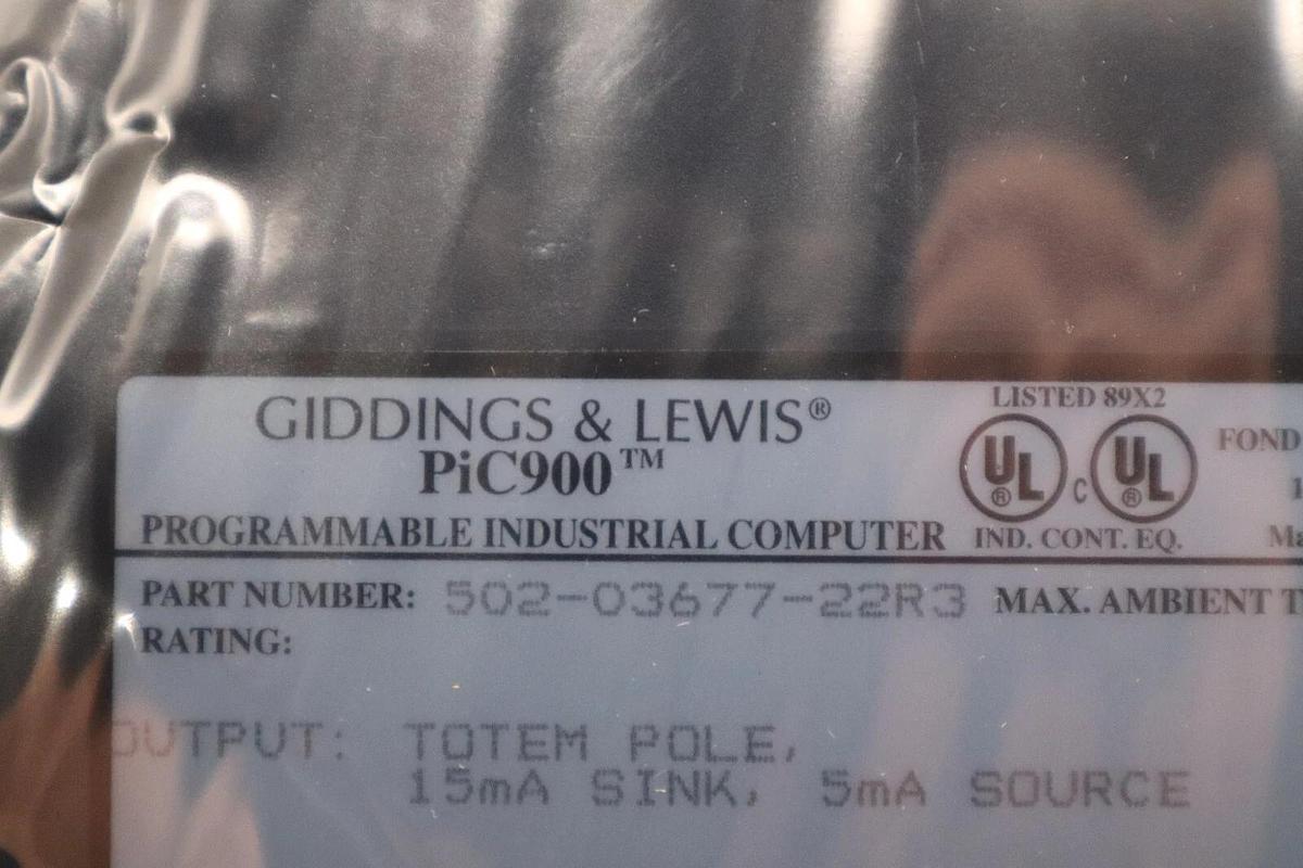 Used NEW Giddings & Lewis 502-03677-22R3 PiC900 Stepper Module STOCK 3800A