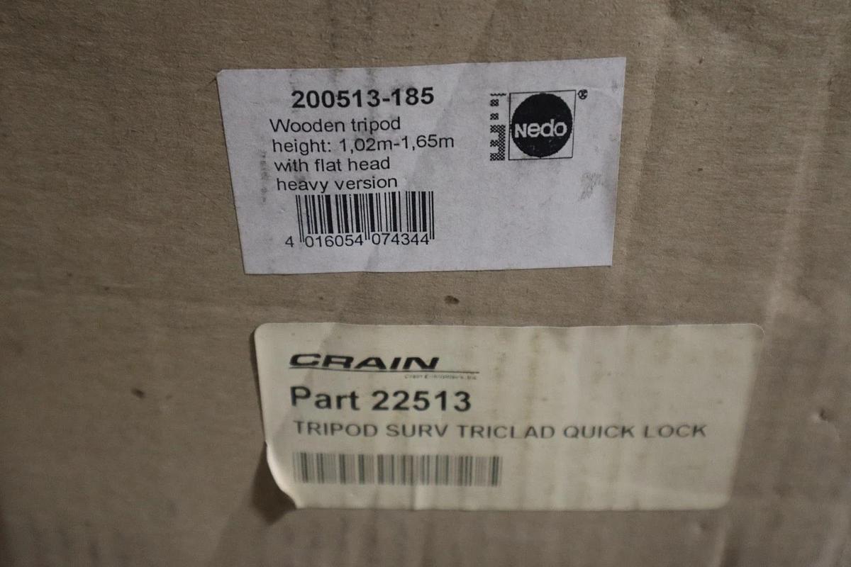 Used CRAIN 22513 Tall Tripod Surv Triclad Quick Lock - NEW IN BOX - STOCK GF1180