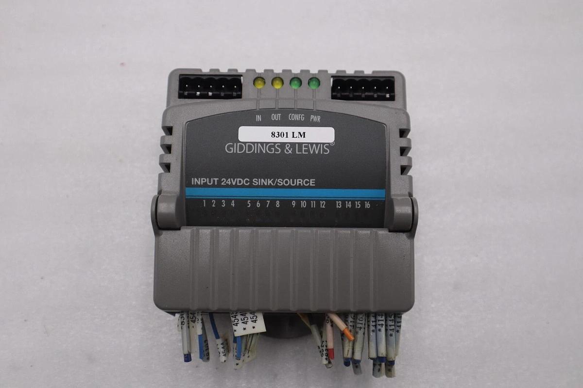 Used GIDDINGS & LEWIS M.1300.7372 R1 Input Module 24VDC SINK/SOURCE STOCK 622-D