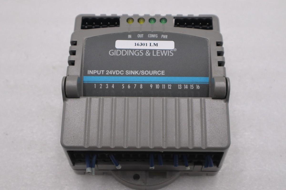 Used GIDDINGS & LEWIS M.1300.7372 R1 Input Module 24VDC SINK/SOURCE STOCK 649-D