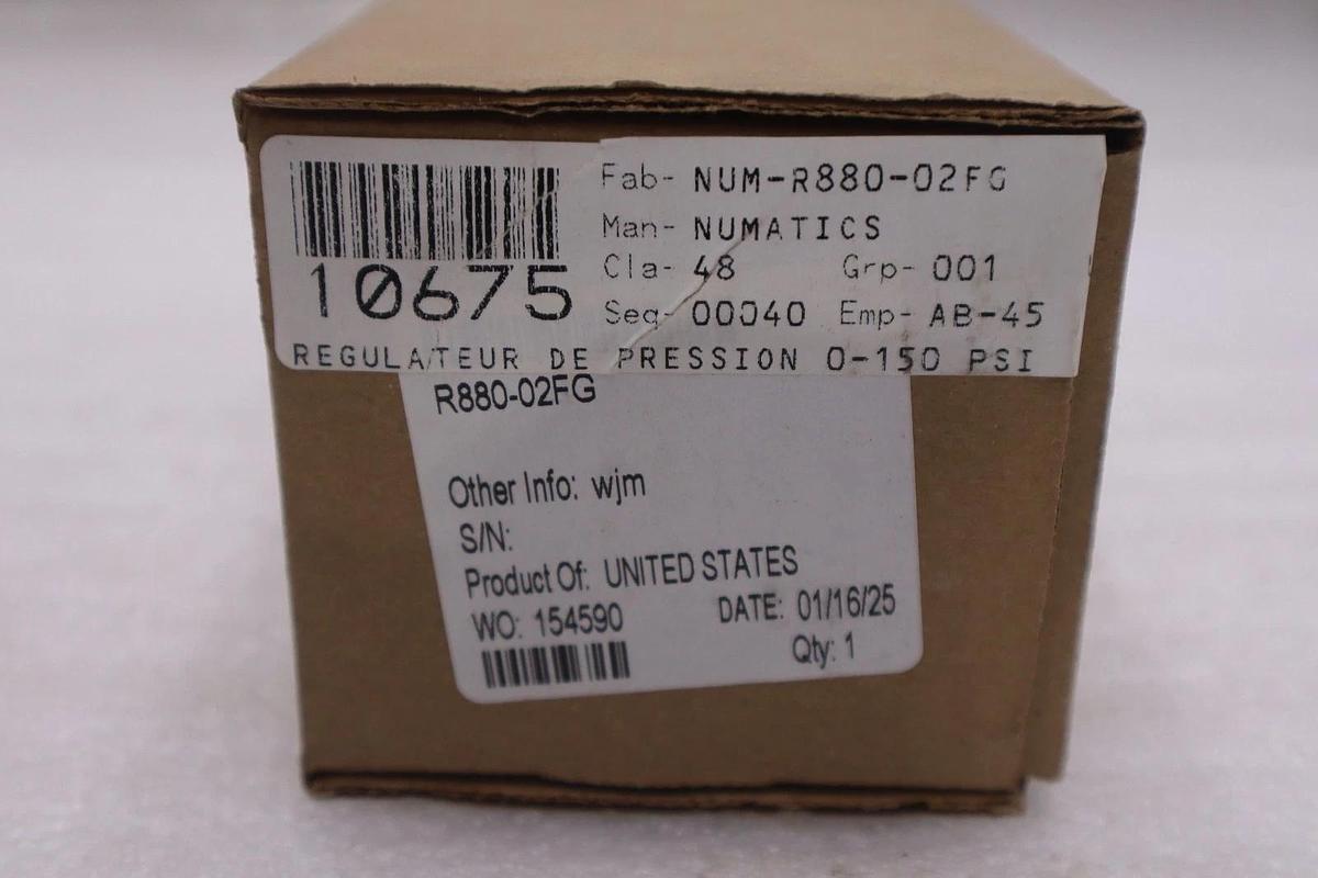 ASCO NUMATICS R880-02FG / R88002FG NEW OPEN BOX STK K1205A