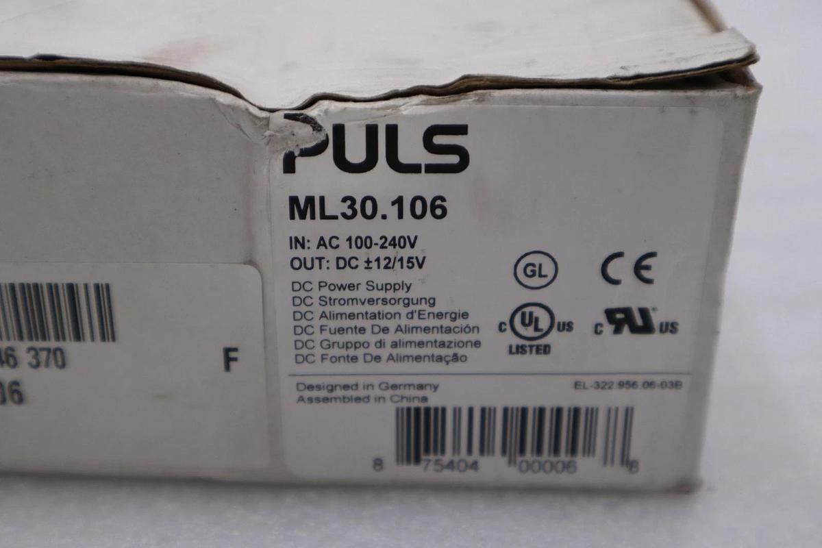 Used PULS ML30.106 DC Power Supply Plastic Switching STOCK H866A