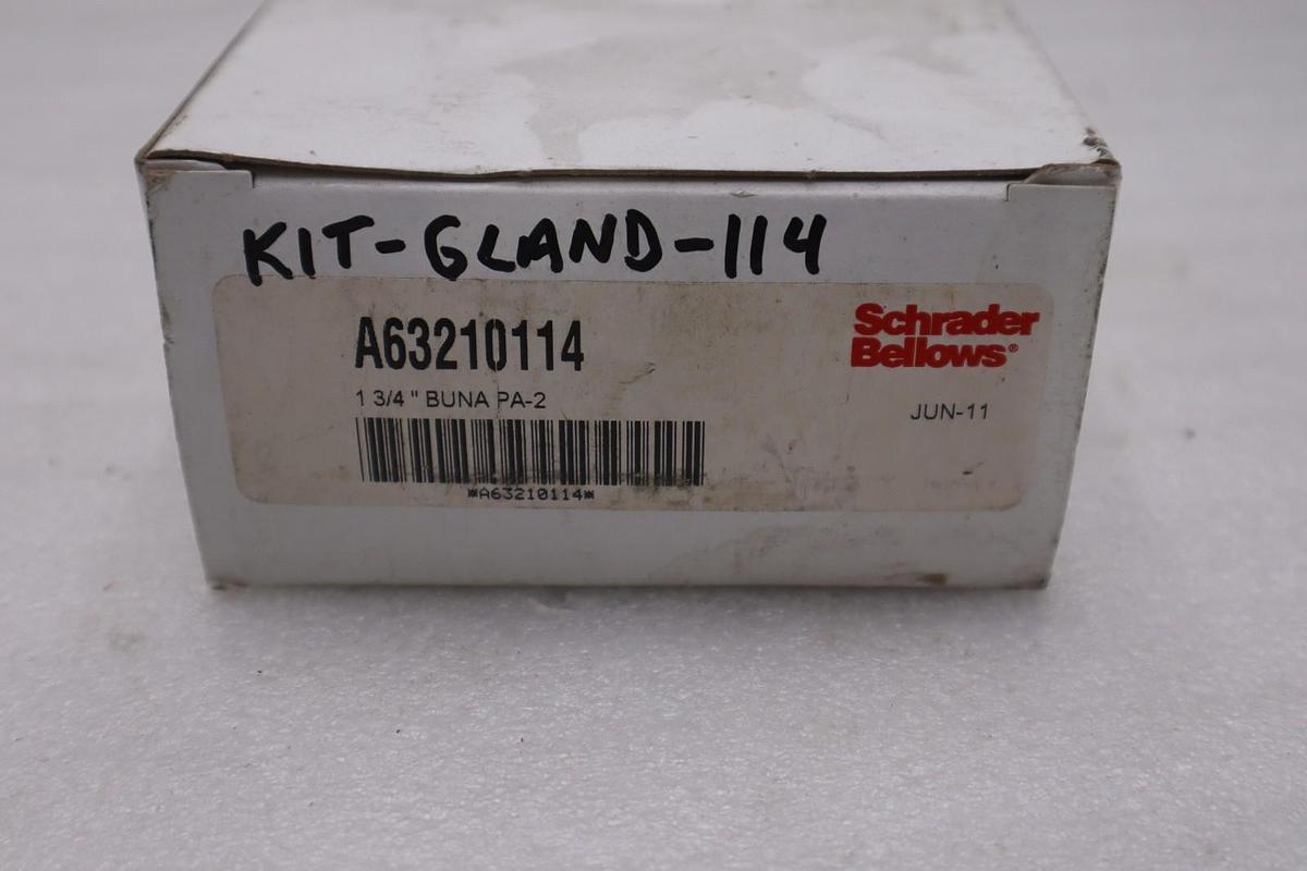 SCHRADER BELLOWS A63210114 ROD GLAND CARTRIDGE 1-3/4" - NEW IN BOX - STK K1640A