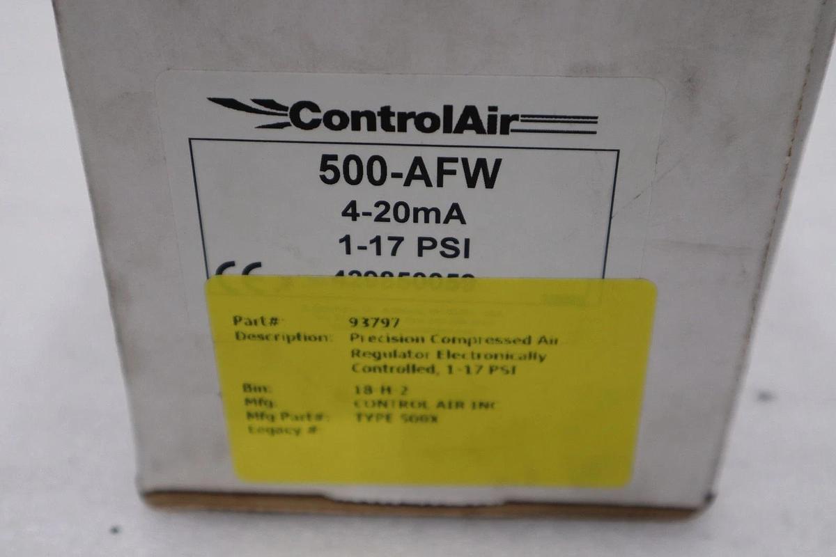 Used CONTROLAIR 500-AFW 1-17PSI NEW IN BOX STOCK 3007CC