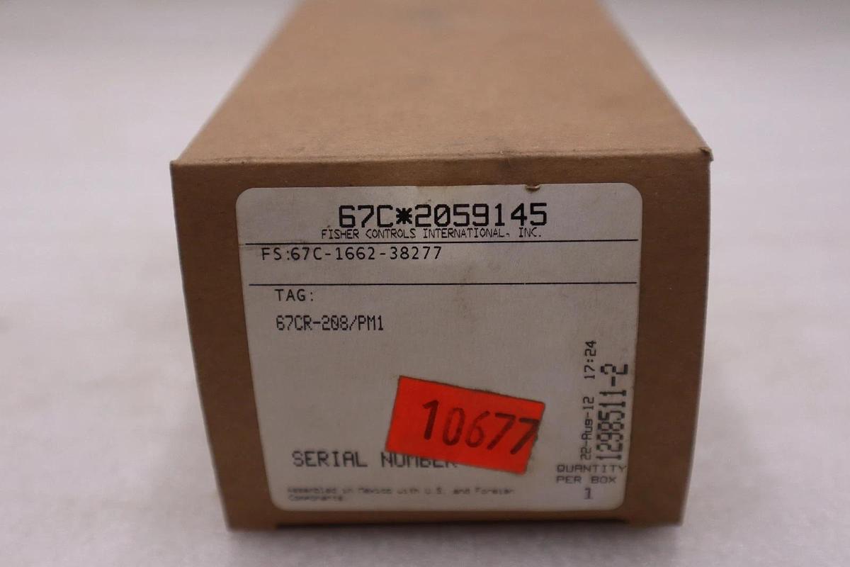 Used FISHER CONTROLS 67CR-208/PM1 Pressure Regulator - NEW IN BOX - STOCK GF497A