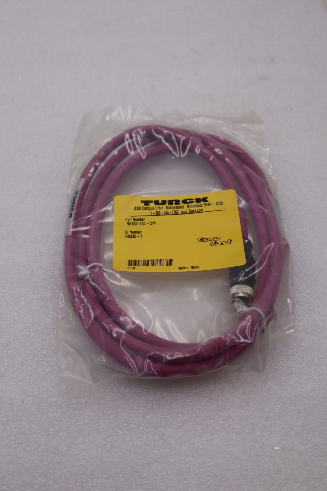 Used NEW TURCK U0336-50 RKSW457-2M-2M PROFIBUS BUSSTOP CABLE STOCK 2669