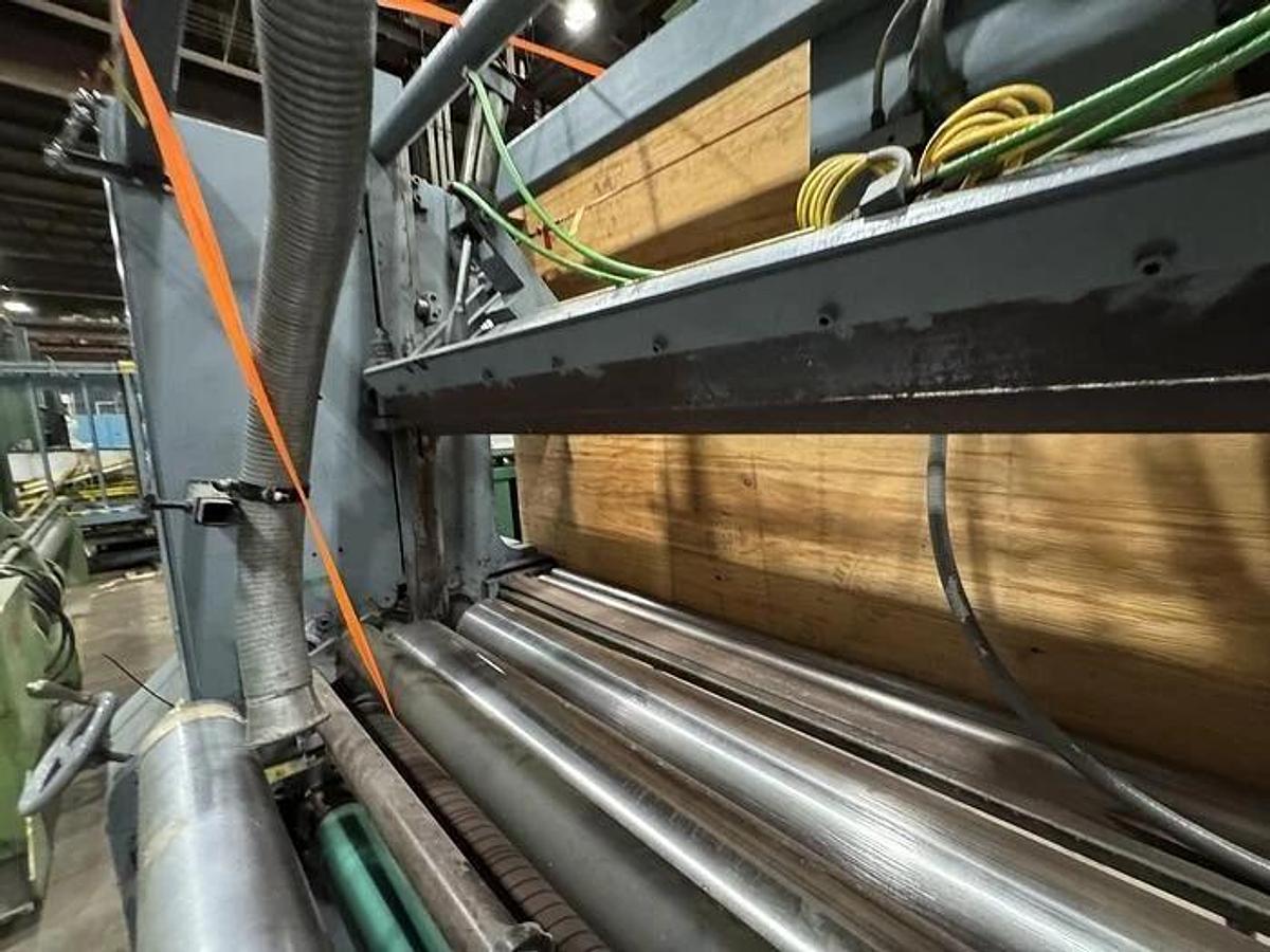 Used 72" DUSENBERY 613 COUNTER ROLL SLITTER REWINDER