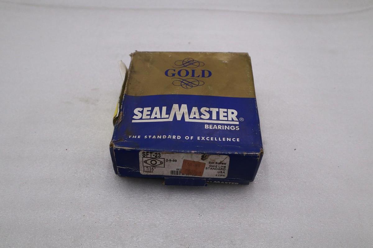 Used NEW Sealmaster SFT-23 Flange Mount Bearing, 2-Bolt, 1-7/16" STK CC266