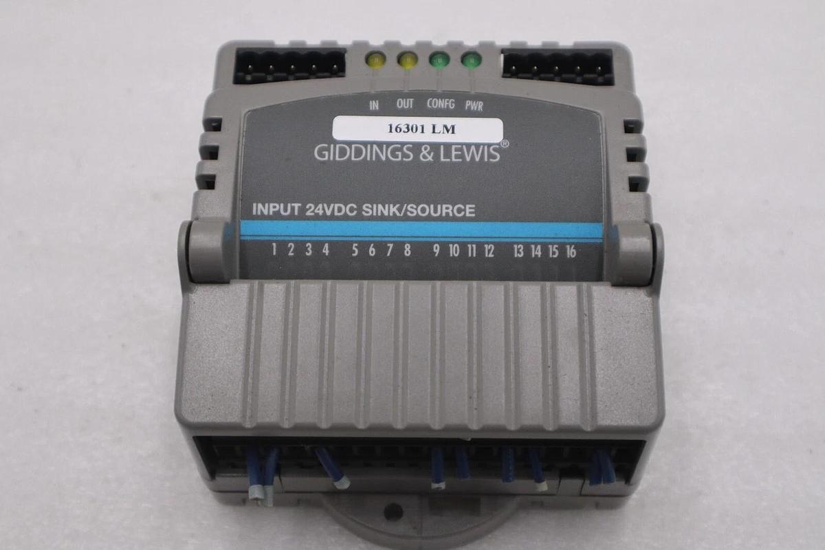 Used GIDDINGS & LEWIS M.1300.7372 R1 Input Module 24VDC SINK/SOURCE STOCK 649-D