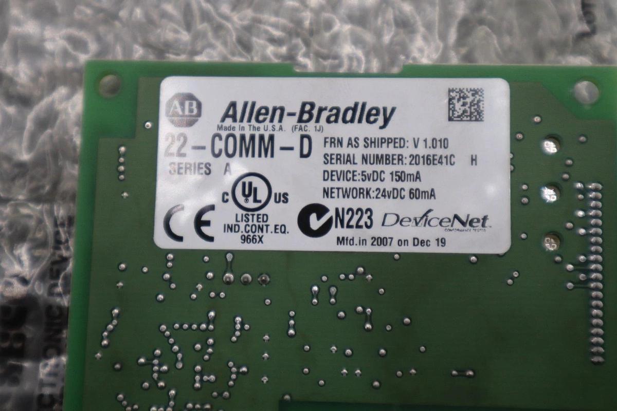 AB Allen Bradley 22-COMM-D Powerflex Communication Module Ser A STK GF351A