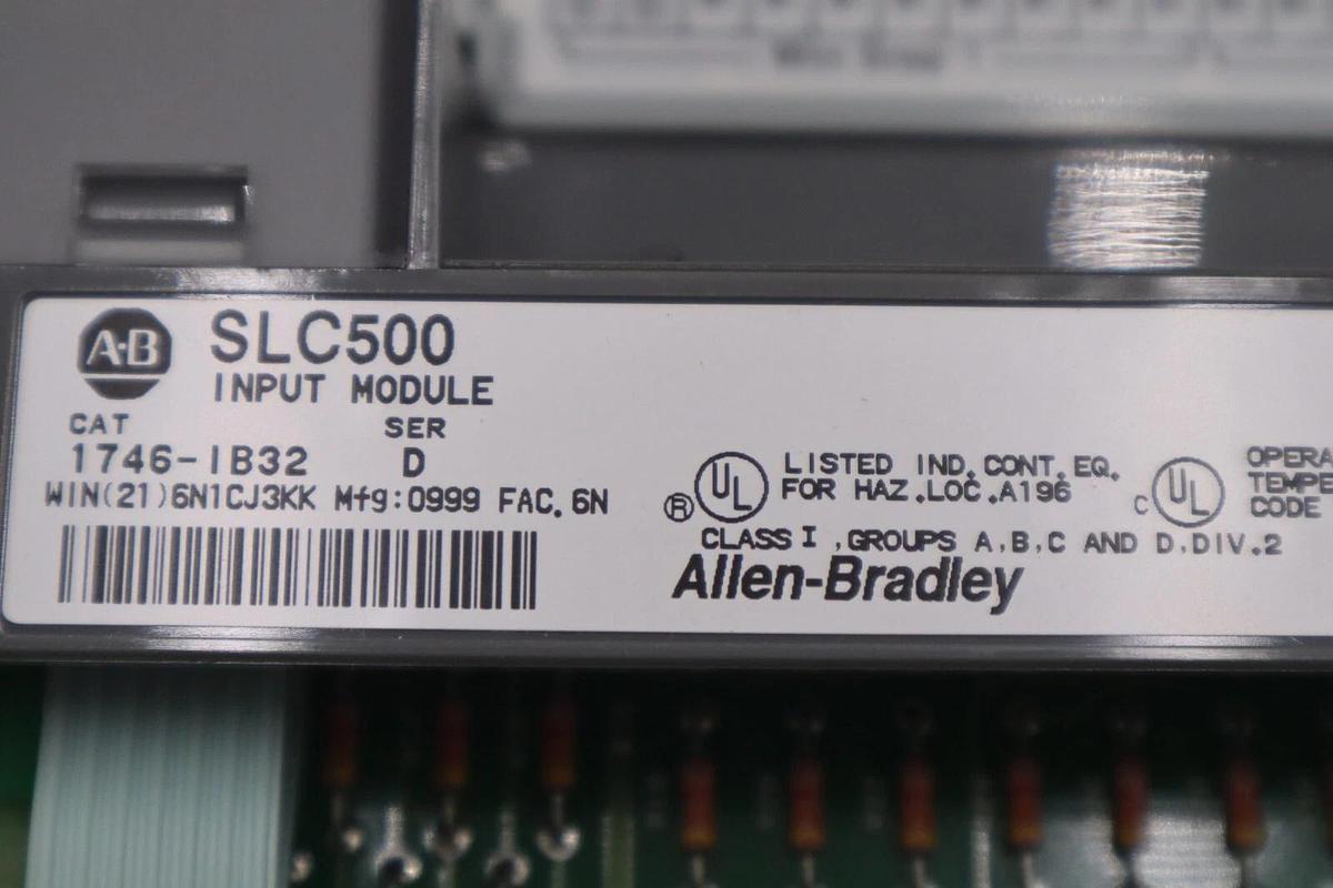 Used ALLEN BRADLEY 1746-IB32 SLC500 INPUT MODULE SER C STOCK #L-690C