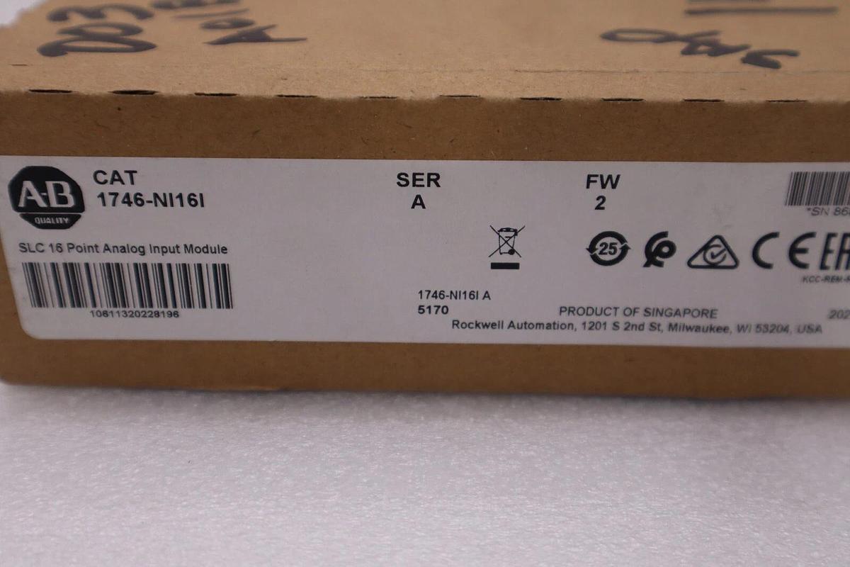 Used New ALLEN BRADLEY 1746-NI16I SER A SLC 500 16 Point Analog Input Module #H51A