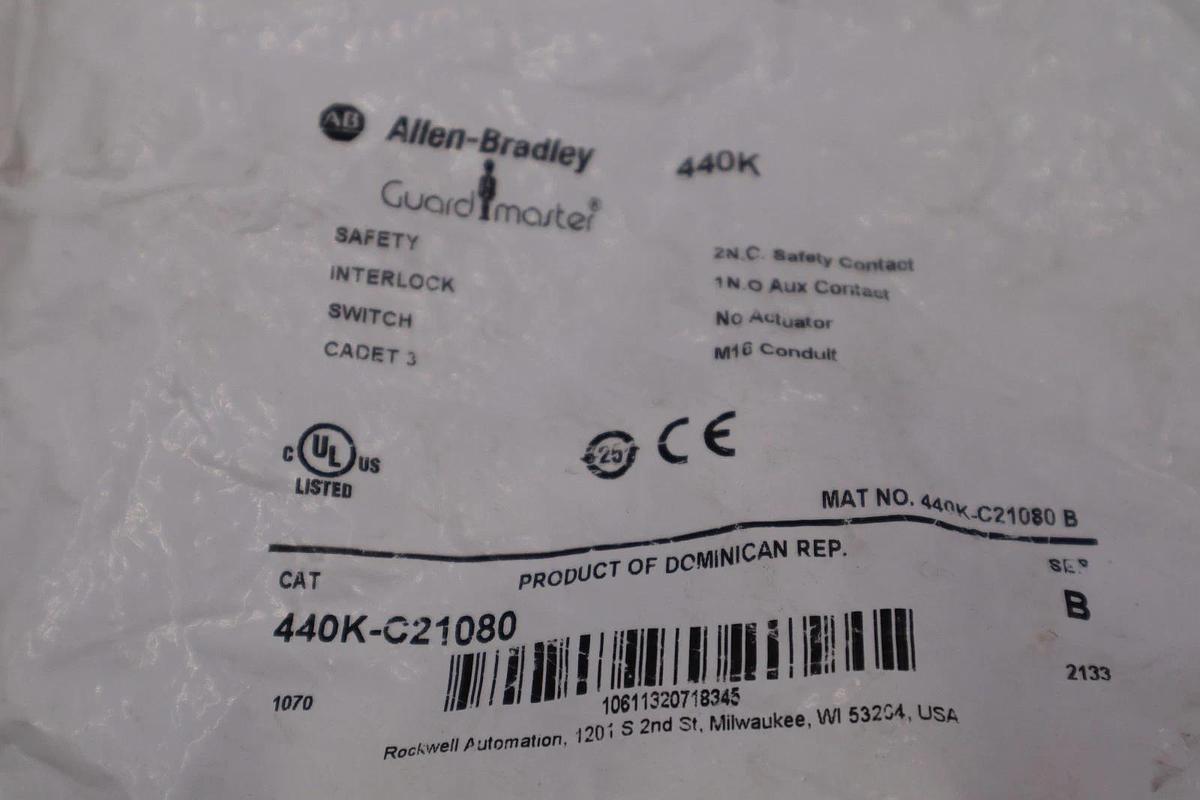 NEW ALLEN BRADLEY 440K-C21080 SERIES B SWITCH STOCK H1162A