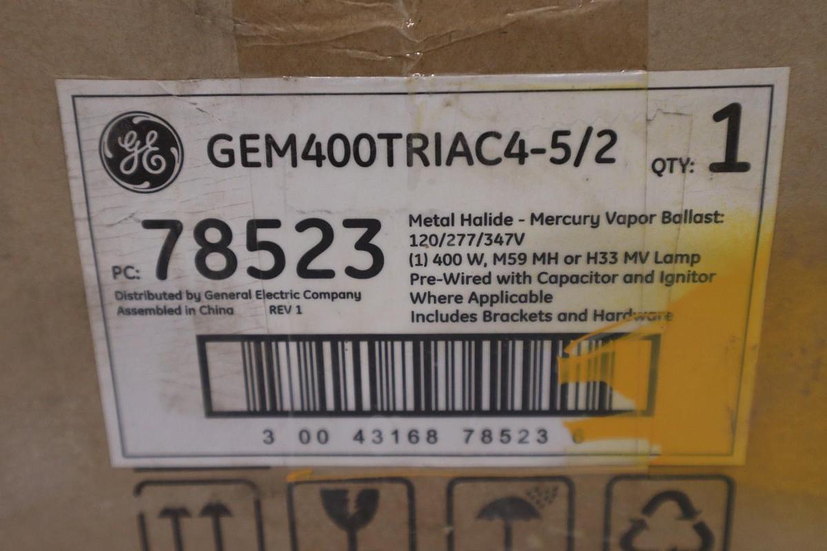 New GE 78523 Metal Halide Ballast Kit GEM400TRIAC4-5/2 STOCK GF1044