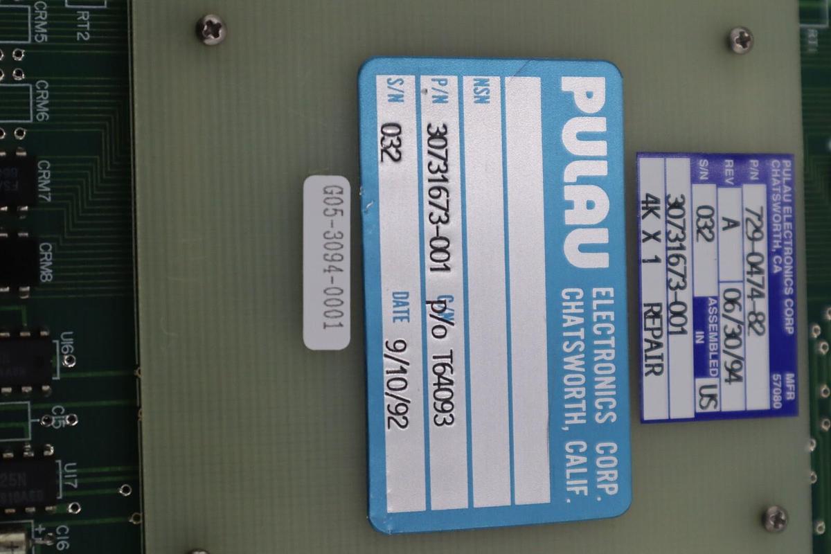Used NEW OPEN BOX Honeywell 30731673-501 Core Memory Card PLC Rack Circuit Board G611