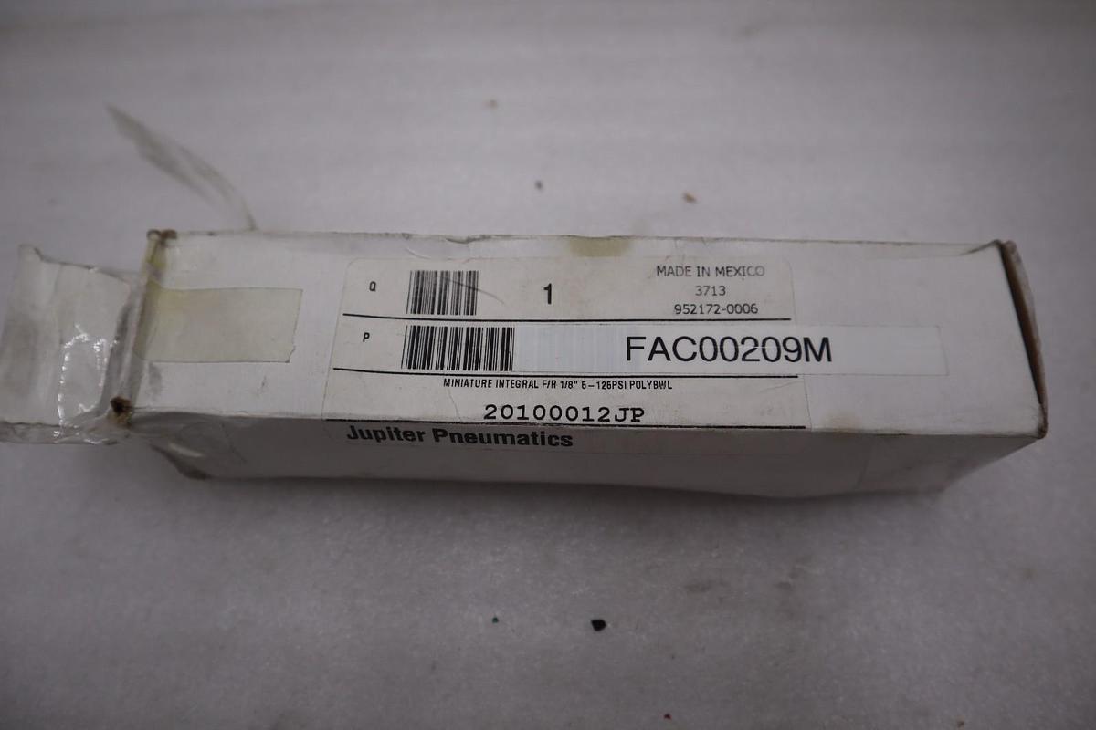 Jupiter Pneumatics Filter Regulator 20100012JP - NEW IN BOX - STOCK GF779A