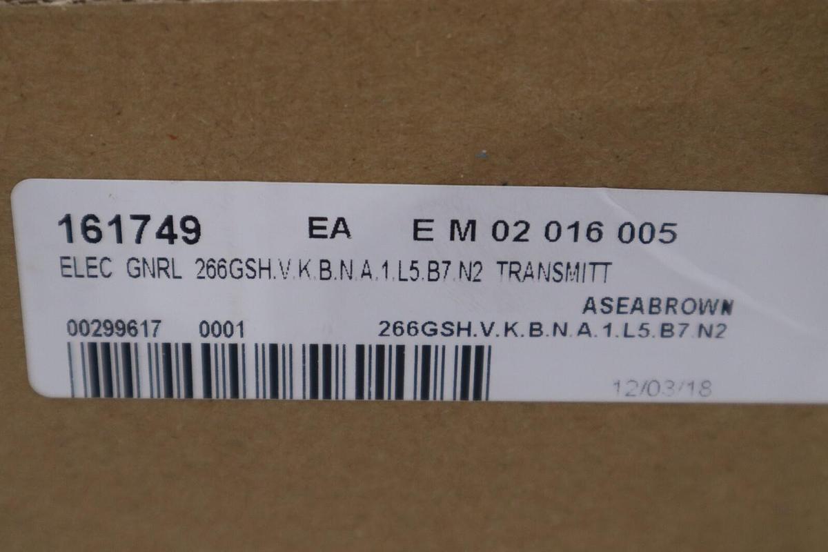 Used NEW IN BOX ABB 2600T 226GSH.V.K.B.N.A.1.L5.B7.N2 TRANSMITTER STOCK G688