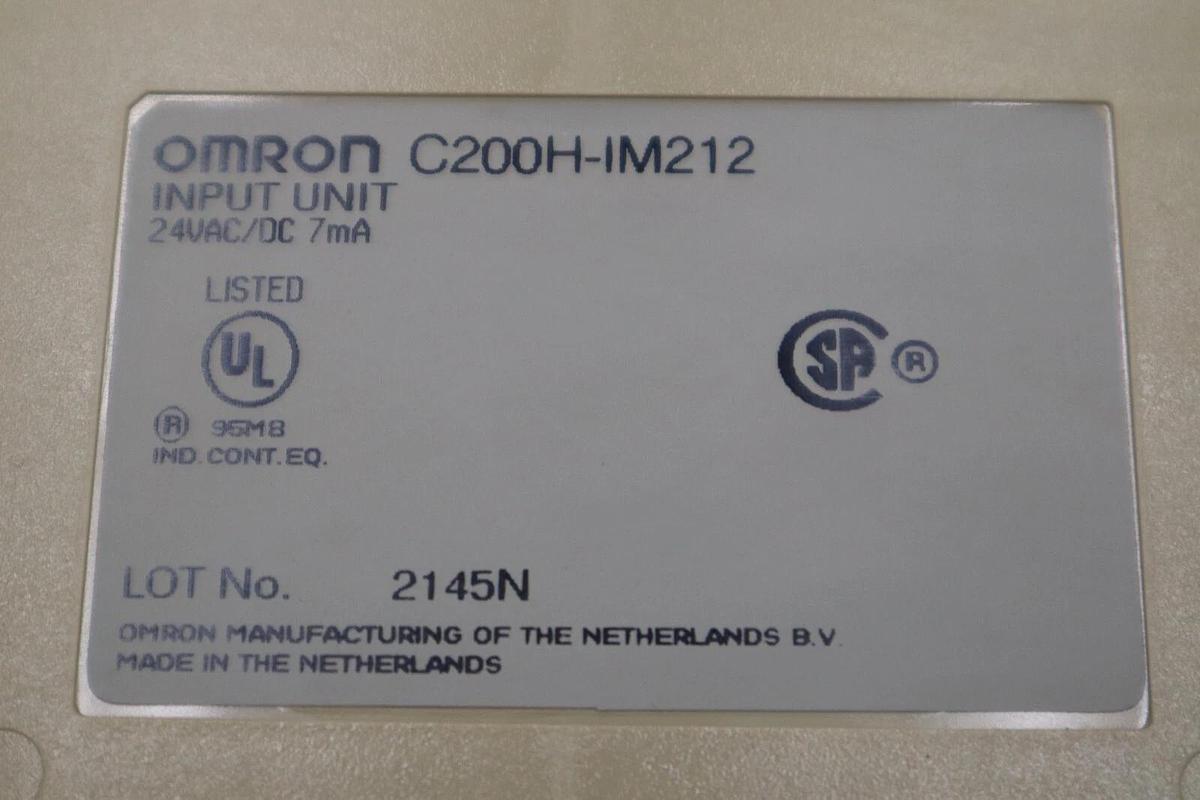Used Omron C200H-IM212/ C200HIM212 Input Unit 24 V DC/AC 16 Point STOCK K-452-A