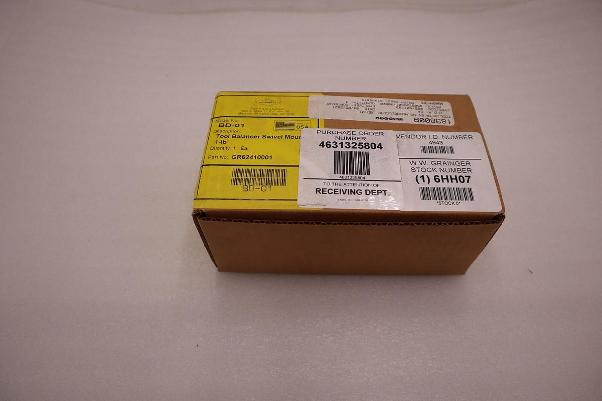 NEW HUBBELL BD-01 Tool Balancer 6 ft L Galvanized Steel 6HH07 STOCK H187A