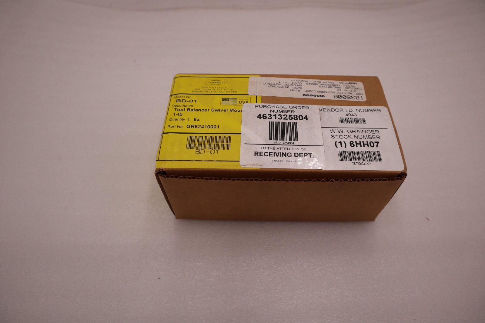 NEW HUBBELL BD-01 Tool Balancer 6 ft L Galvanized Steel 6HH07 STOCK H187A