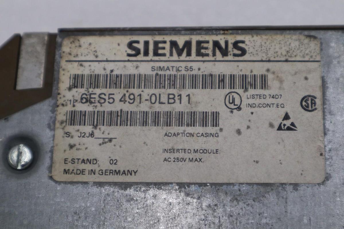Used SIEMENS 6ES5 491-0LB11 SIMATIC S5 STOCK 5375