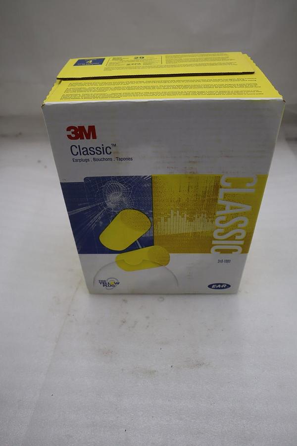 Case of 200 - 3M Classic Earplugs NRR 29 Class 4 Uncorded - STOCK SGF89