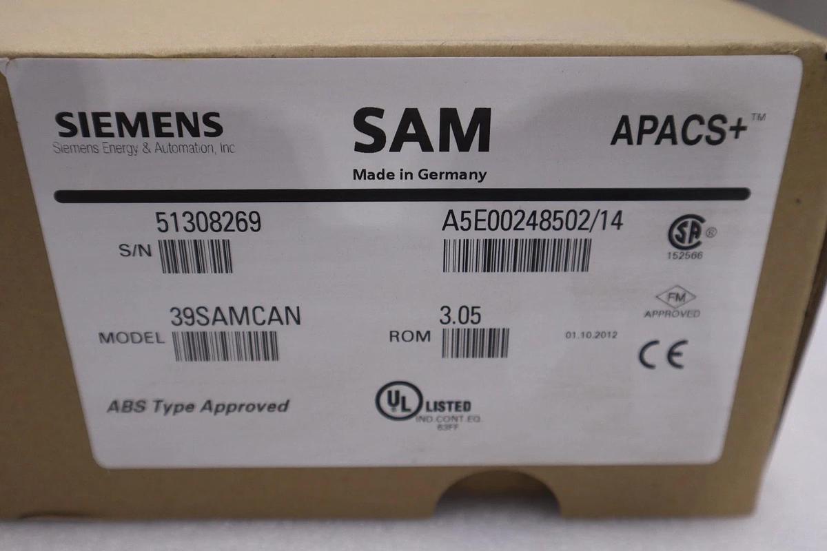 NEW Siemens Sam 39SAMCAN Apacs+ Standard Analog Module STK SGF143