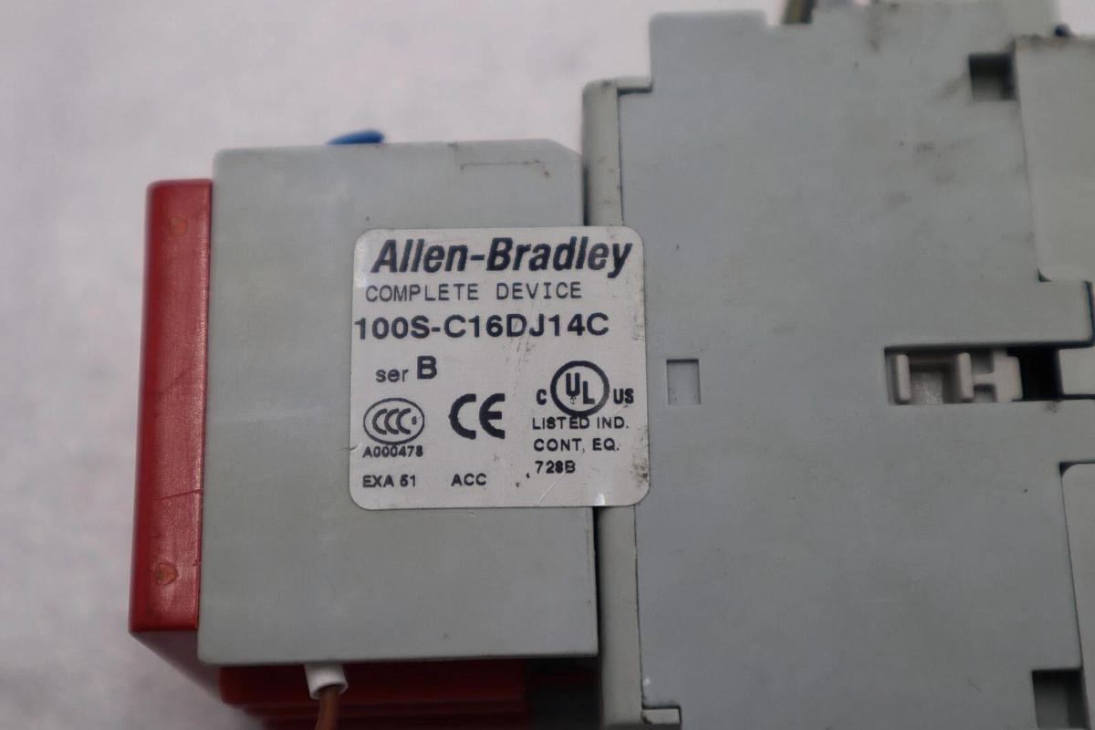 Used Allen Bradley 100S-C16DJ14C Guard Master Safety Contactor STOCK L-485-C