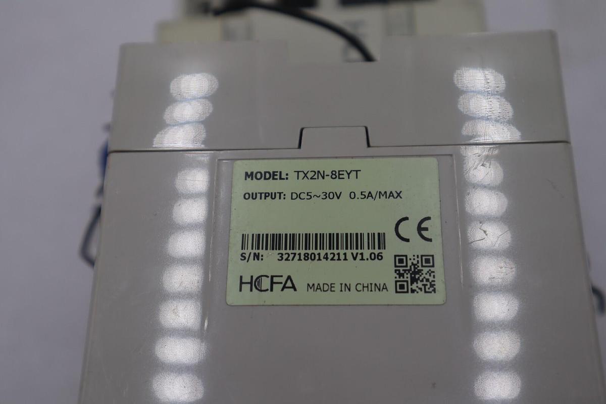 Used HCFA PLC Controller HCA2-36X24YT-A Input: AC85~264V 50/60Hz 35W/Max Stock #K-175