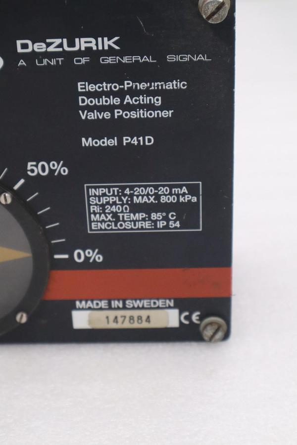 Used GS DEZURIK MODEL P41D STOCK #5686A