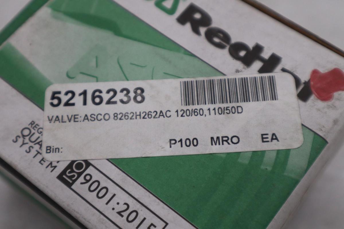 ASCO RedHat 8262H262 2-way direct-acting solenoid valve NEW IN BOX STOCK 1417D