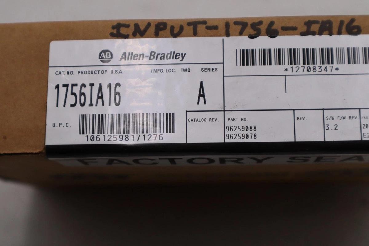 Used Allen Bradley 1756-IA16 Ser A Input Module - Factory Sealed - STOCK GF12