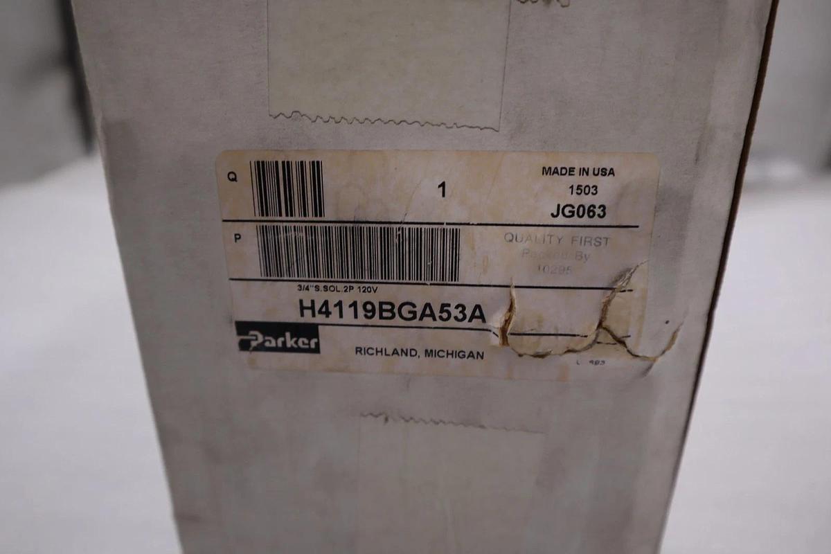 Used Parker H4119BGA53A Pneumatic Valve 150 PSI 120V - STOCK GF69