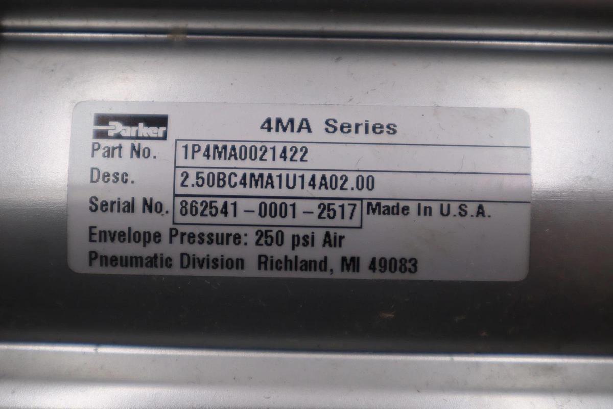 Used New Parker 1P4MA0021422 4MA SERIES TIE ROD PNEUMATIC CYLINDER STOCK H1475