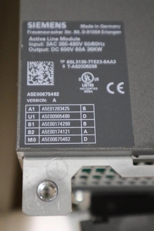 NEW WITH BOX Siemens 6SL3130-7TE23-6AA3 6SL3 130-7TE23-6AA3 Active Line Module