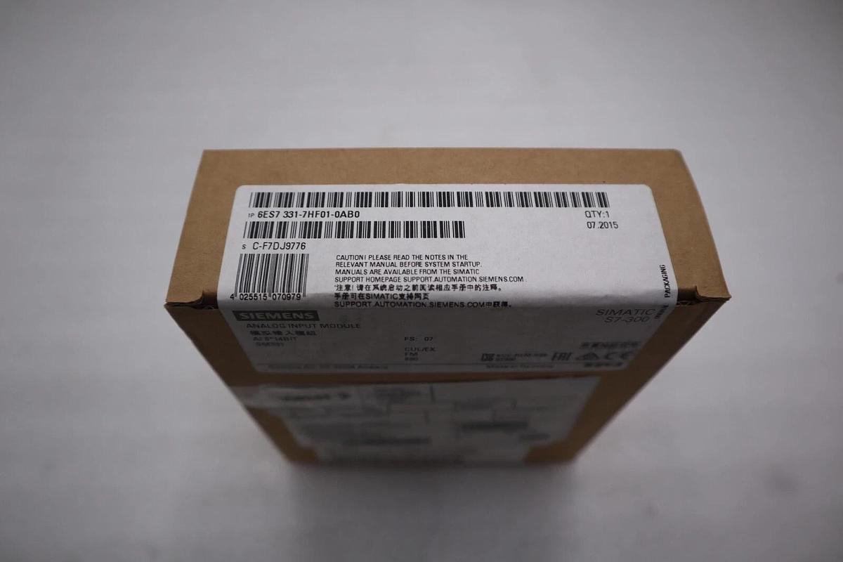 New Sealed Siemens 6ES7331-7HF01-0AB0 6ES7 331-7HF01-0AB0 S7-300 STOCK G255A