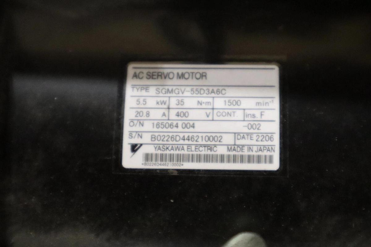 Yaskawa SGMGV-55D3A6C New In the Box SERVO MOTOR STOCK H709