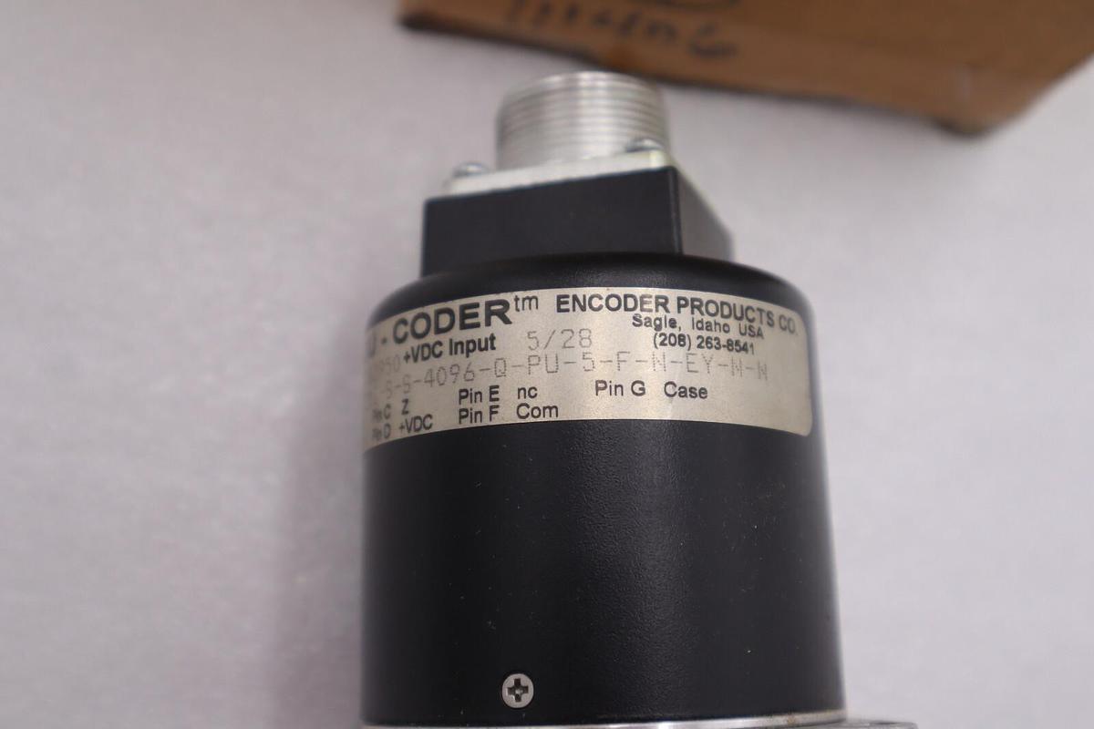 Used ACCU-CODER 1082950 Part No. 7251-S-S-4096-Q-PU-5-F-N-EY-N-N New Open Box #K-2163