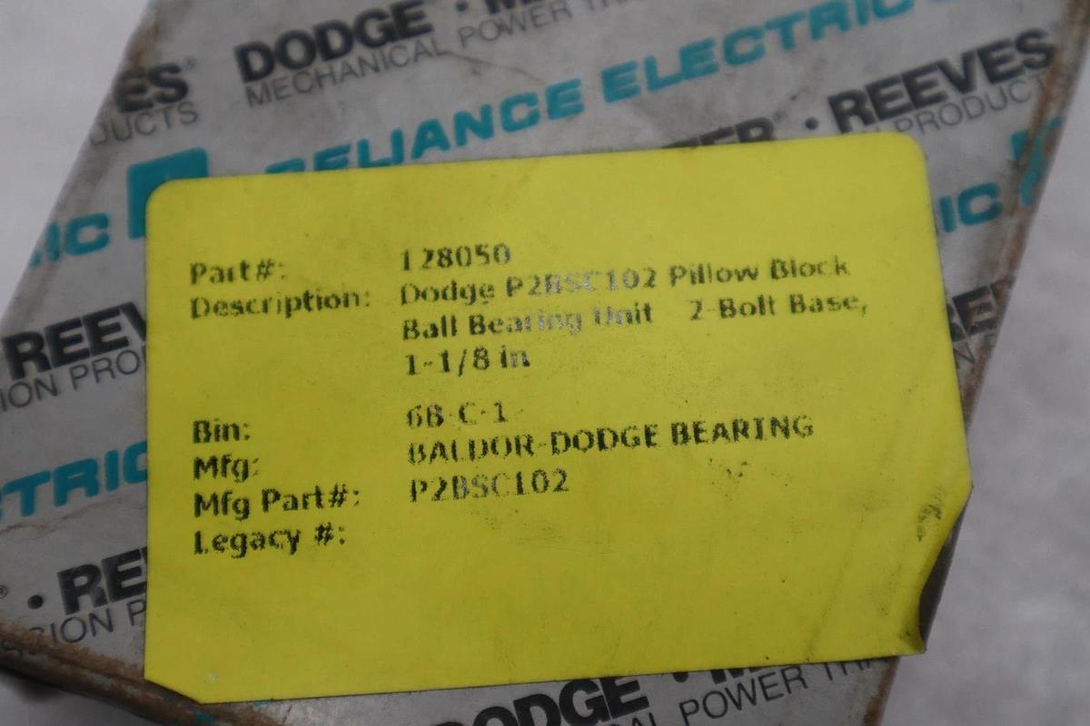 NEW OPEN BOX Dodge SC Pillow Block Bearing 1 1/8 Inside 123808 STK CC125