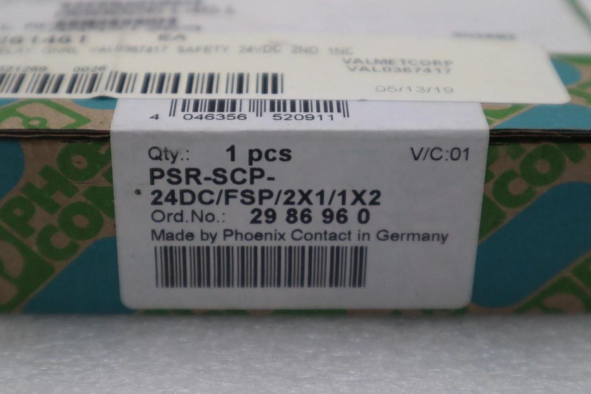 NEW PHOENIX CONTACT PSR-SCP-24DC/FSP/2X1/1X2 24VDC NSMP STOCK G724A