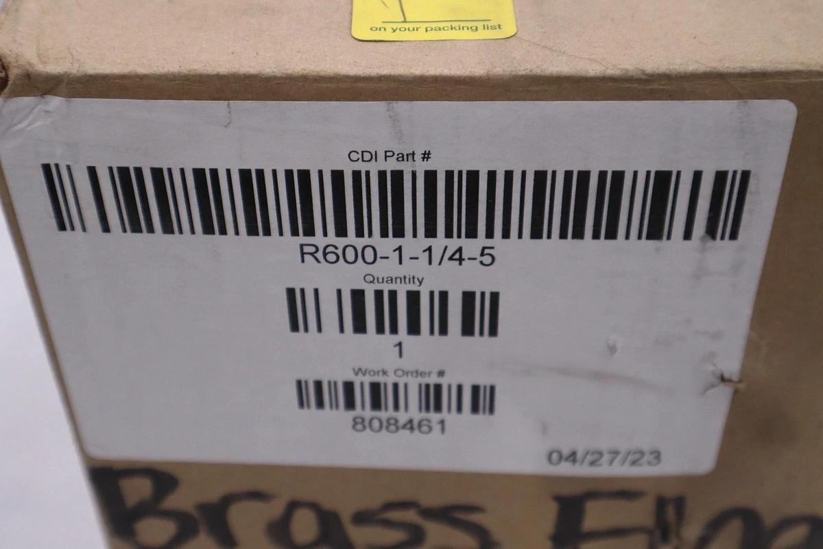 Used Control Devices Robert R600-1-1/4-5 Valves Assembly Brass STOCK 5214CC