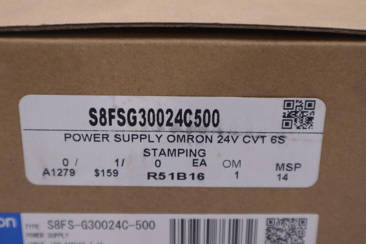 OMRON S8FS-G30024C-500 / S8FSG30024C500 POWER SUPPLY NEW IN BOX STOCK 1815B