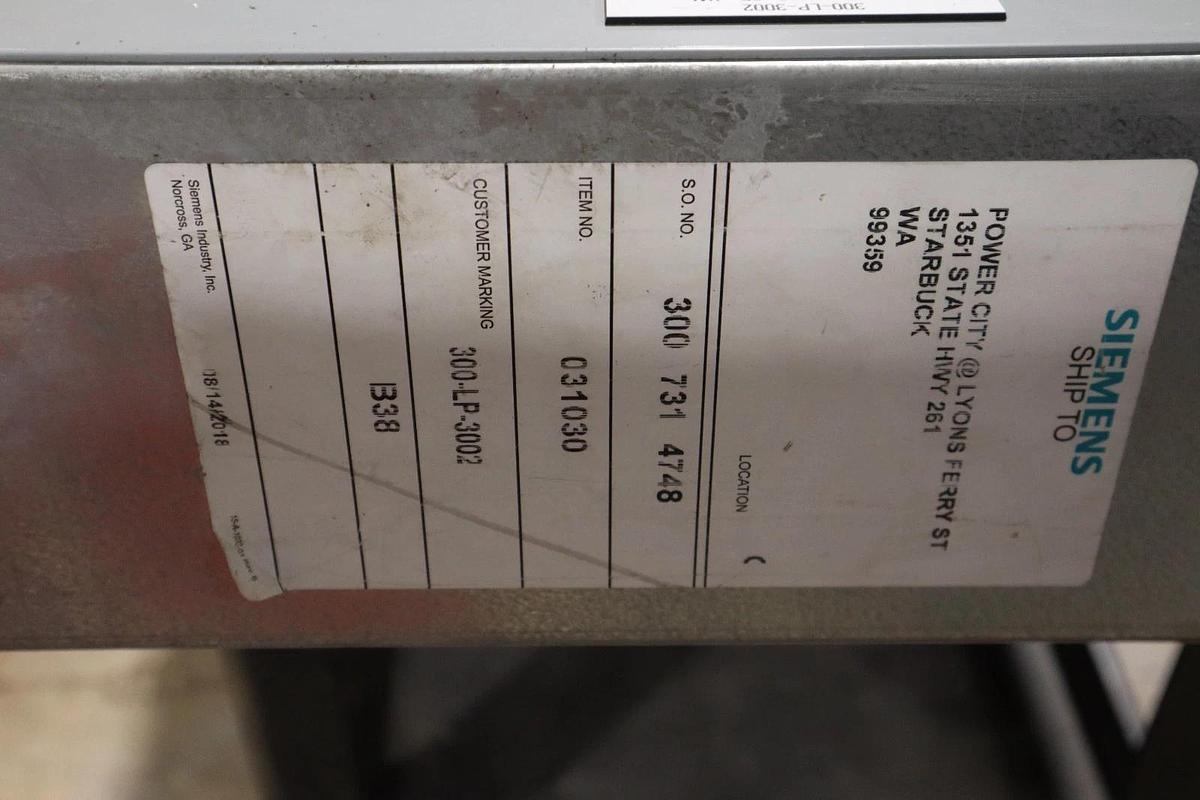Used SIEMENS P1 250A 480Y/277V P1E30BQ050CTST MAIN BEAKER STOCK HS45