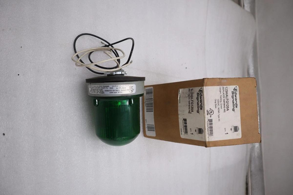 Used EDWARDS SIGNALING 125HALFG120A 125 CLASS FLASHING HALOGEN BEACON - STK K765CC