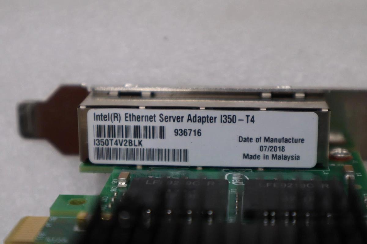 Used Intel I350-T4V2 I350-T4 PCI-E Quad Port RJ45 Gigabit Server Adapter STOCK H1035A