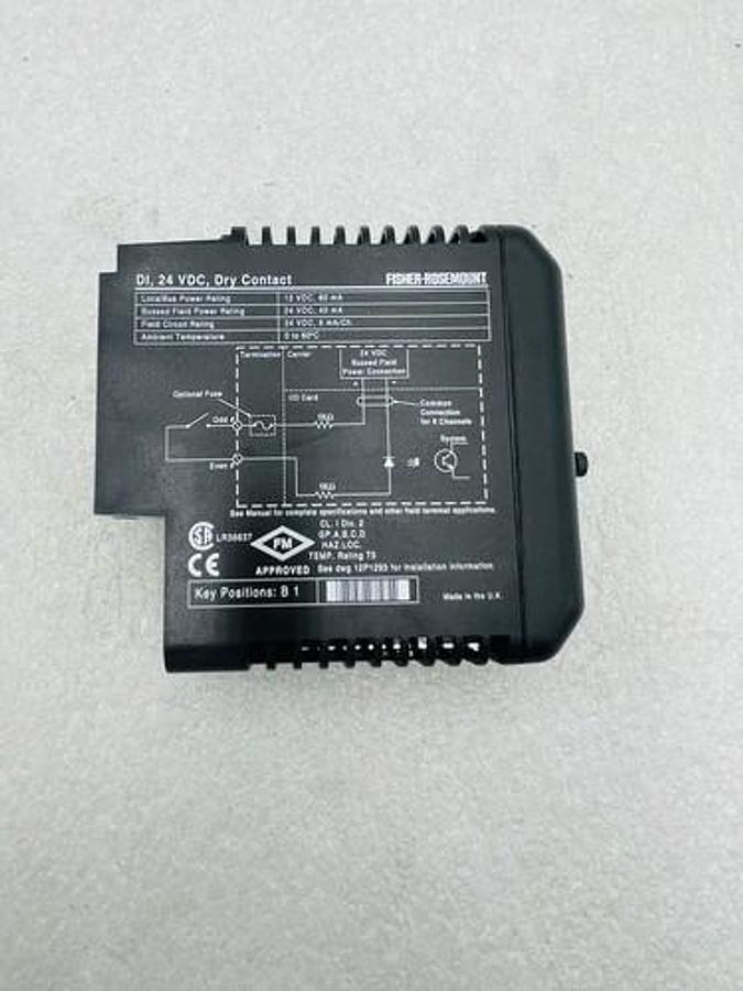 Used EMERSON DELTAV KJ3001X1-BB1 DI 8 CH 24VDC DRY CONTACT #K-2599